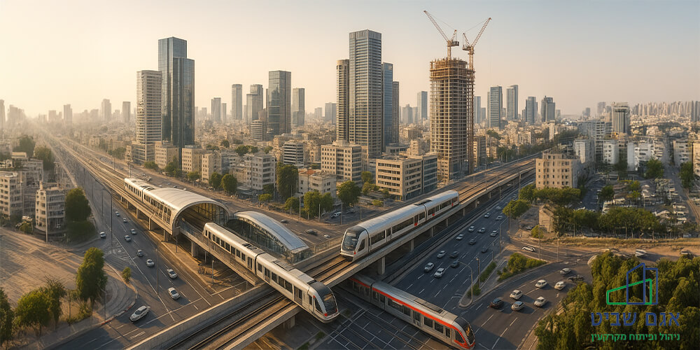 תשתיות תחבורה חדשות – כיצד המטרו, הרכבת-הקלה והמסלולים הירוקים מזניקים את ערך הקרקע